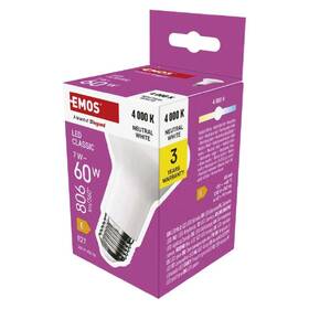 LED žiarovka EMOS Classic reflektor, E27, 6,5 W, studená biela 

 obrázok produktu 3 z 3