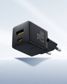 Nabíjačka do siete Baseus Palm 20W 1xUSB-A 1xUSB-C PD QC 3.0 čierna

 obrázok produktu 4 z 13
