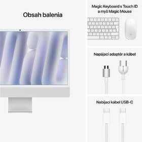 PC all in-one Apple 24" M4 10× CPU 10× GPU, 16 GB, 256 GB - strieborný SK 

 obrázok produktu 8 z 8