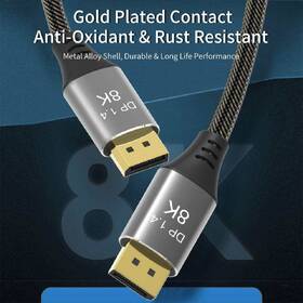 Kábel PremiumCord DisplayPort 1.4, 32,4 Gbit/s, 8K, 5 m čierny

 obrázok produktu 11 z 19