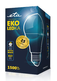 LED žiarovka ETA EKO LEDka klasik 15W, E27, neutrálna biela 

 obrázok produktu 3 z 3