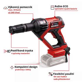 Tlakový čistič Einhell HYPRESSO 18/24-1 (bez batérie) 4140135 

 obrázok produktu 2 z 10