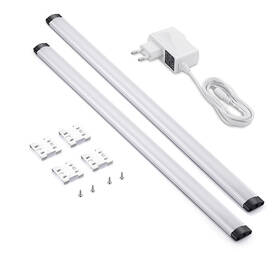 Podlinkové svietidlo Solight dotykové, stmievateľné, 2x 5W, 4100K, 2x 50cm biele

 obrázok produktu 3 z 5