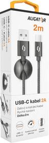 Kábel Aligator Premium USB/USB-C, 2m čierny

 obrázok produktu 1 z 7