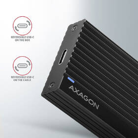 Externý rámček Axagon THIN RIB box, USB-C 3.2 Gen 2 - M.2 NVMe SSD čierny

 obrázok produktu 4 z 7