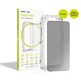 Tvrdené sklo Mobile Origin EasyGlass Privacy na iPhone 17e/16e/14/13/13 Pro, s aplikátorom priehľadné

 obrázok produktu 1 z 9