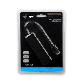 USB Hub i-tec USB-C / 4x USB 3.0 čierny

 obrázok produktu 4 z 6