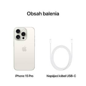 Mobilný telefón Apple iPhone 15 Pro 1TB biely titán 

 obrázok produktu 7 z 8