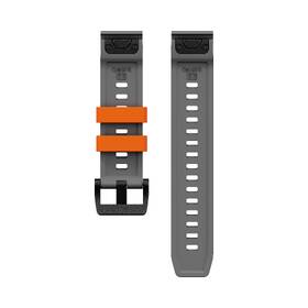 Remienok Cubenest Premium Silicone Garmin QuickFit Band 22mm sivý/oranžový

 obrázok produktu 1 z 5
