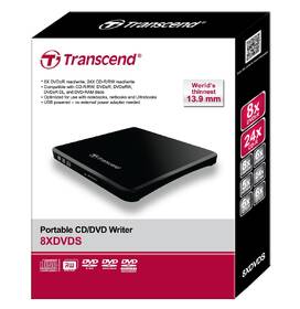 Externá DVD napaľovačka Transcend TS8XDVDS extra Slim Portable Writer čierna

 obrázok produktu 3 z 3