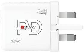Cestovný adaptér SKROSS USB A+C 65W GaN UK, Power Delivery, typ G 

 obrázok produktu 7 z 9
