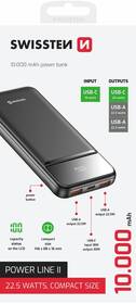 Powerbank Swissten Power Line II 10000 mAh čierny

 obrázok produktu 3 z 3