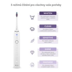 Súprava zubných kefiek TrueLife SonicBrush Clean70 UV Duo čierna/biela

 obrázok produktu 4 z 13