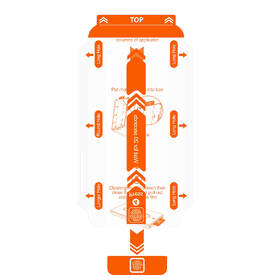 Tvrdené sklo Mobile Origin Orange Screen Guard Spare Glass na Apple iPhone 12/12 Pro 

 obrázok produktu 1 z 4