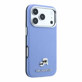 Kryt na mobil Karl Lagerfeld PU Grained Semi Wrap K&CH Heads Magsafe na Apple iPhone 18 Pro modrý

 obrázok produktu 4 z 6
