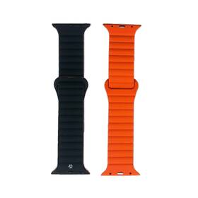 Remienok Celly magnetický na Apple Watch 42/44/45 mm čierny/oranžový

 obrázok produktu 1 z 4