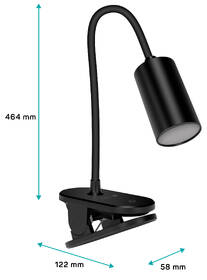 Stolná lampa Connect IT Clip 2 čierna

 obrázok produktu 3 z 5