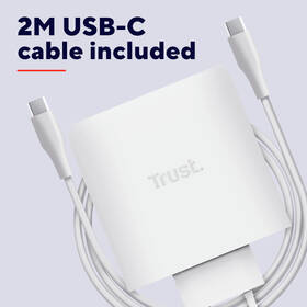 Nabíjačka do siete Trust MAXO 100W 2-Port GaN, USB-C biely

 obrázok produktu 12 z 14