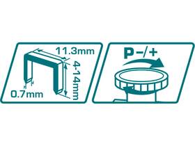 Sponkovačka Total tools THT311425 

 obrázok produktu 1 z 3