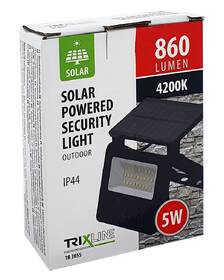 Reflektor Trixline TR 385S LED Solární 5W 4200K s pohybovým senzorem čierny

 obrázok produktu 2 z 2