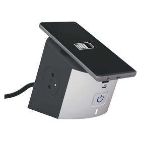 Kábel predlžovací Legrand 2x zásuvka, USB, bezdrôtové nabíjanie, 2m čierny/biely

 obrázok produktu 2 z 4
