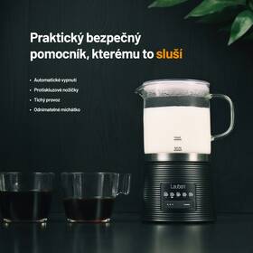 Automatický speňovač mlieka Lauben Glass Milk Frother 600BG čierny/sklo

 obrázok produktu 9 z 11