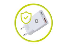 Nabíjačka do siete Mobile Origin Slim 1x USB-A/1x USB-C GaN 30W biela

 obrázok produktu 4 z 8