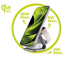 Bezdrôtová nabíjačka Mobile Origin 3in1 Qi2 25W UltraSlim PW36 strieborná

 obrázok produktu 5 z 11