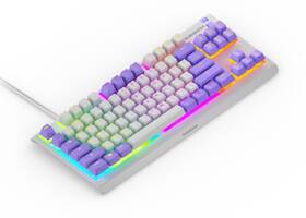 Klávesnica SteelSeries Apex 3 TKL Amethyst, US layout biela/fialová

 obrázok produktu 3 z 8