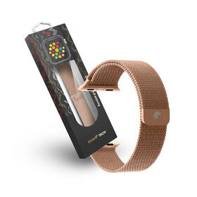 Remienok RhinoTech milánsky ťah na Apple Watch 38/40/41 mm ružový/zlatý

 obrázok produktu 2 z 3