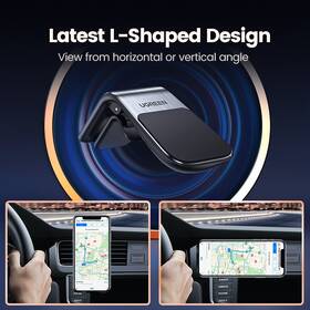 Držiak na mobil UGREEN Waterfall-Shaped Air Vent čierny/strieborný

 obrázok produktu 6 z 9
