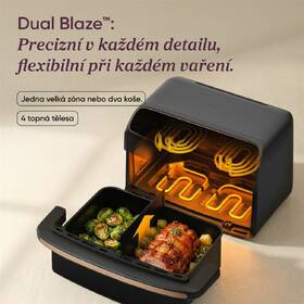 Fritéza teplovzdušná COSORI Dual Blaze Twin Fry Compact 8,6 l, keramika čierna

 obrázok produktu 2 z 11