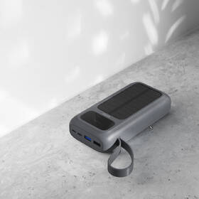 Powerbank Spello by Epico ForcePack 5in1 20000mAh solární, s integrovanými kabely SP25 sivá

 obrázok produktu 4 z 5