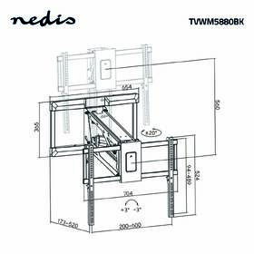 Držiak na TV Nedis nástenný motorizovaný, pre uhlopriečku 37 - 75", nosnosť 35 kg čierny

 obrázok produktu 7 z 8