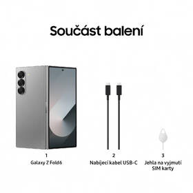 Mobilný telefón Samsung Galaxy Z Fold6 5G 12 GB / 256 GB sivý

 obrázok produktu 25 z 34