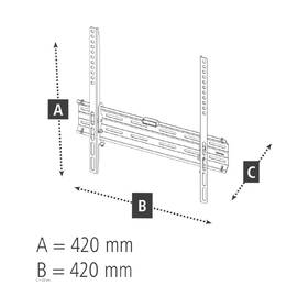 Držiak na TV Hama 220809, nástenný, pevný, pre uhlopriečky 32" až 65", max. nosnosť 35 kg čierny

 obrázok produktu 3 z 4