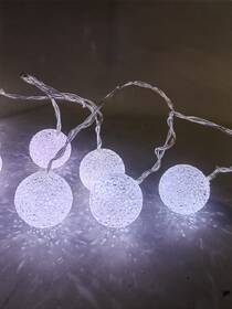 Vianočné osvetlenie RETLUX RXL 490, girlanda guličky, 20 LED, studená biela 

 obrázok produktu 4 z 4