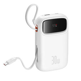 Powerbank Baseus Qpow 10000mAh 30W s USB-C kabelem biela

 obrázok produktu 3 z 9