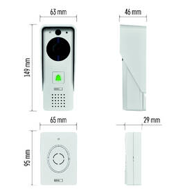 Videozvonček EMOS GoSmart batériový videozvonček IP-09D s Wi-Fi a solárnym panelom 

 obrázok produktu 10 z 24