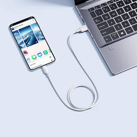 Kábel Baseus Silky USB/USB-C, 100W, 1m biely

 obrázok produktu 4 z 7