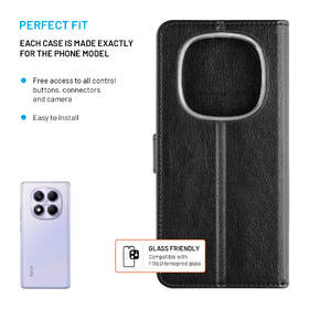 Puzdro na mobil flipové FIXED Opus na Xiaomi Redmi Note 14 Pro 4G čierne

 obrázok produktu 2 z 7