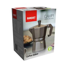 Moka kanvica BANQUET CAMPI Dark Brown 

 obrázok produktu 4 z 4