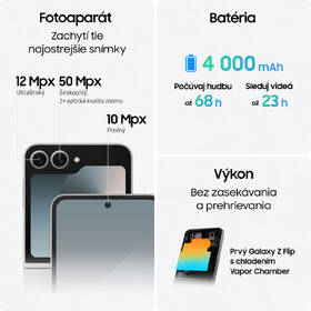 Mobilný telefón Samsung Galaxy Z Flip6 5G 12 GB / 256 GB žltý

 obrázok produktu 3 z 33