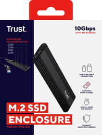 Externý rámček Trust M.2 SSD, USB-C 3.2 Gen2, M.2 2280 čierny

 obrázok produktu 10 z 19