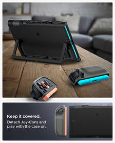 Puzdro Spigen Nano Pop  Black Sesame  - Nintendo Switch 2 čierne/sivé

 obrázok produktu 15 z 19