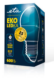 LED žiarovka ETA EKO LEDka mini globe 7W, E27, teplá biela 

 obrázok produktu 3 z 3
