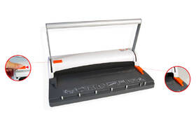 Viazač Peach PB300-15 Wire Binder, manuálna, s dierovačom biely

 obrázok produktu 2 z 5