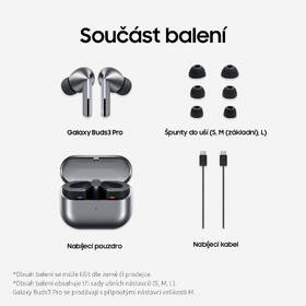 Slúchadlá Samsung Galaxy Buds3 Pro strieborná

 obrázok produktu 15 z 24