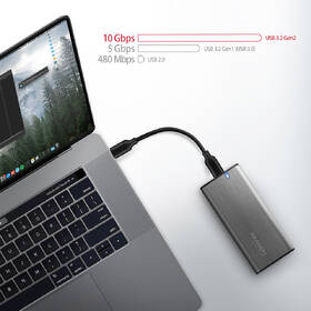 Externý rámček Axagon RAW box USB-C 3.2 Gen 2, M.2 NVMe & SATA SSD strieborný

 obrázok produktu 6 z 9