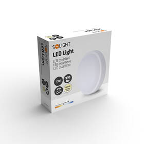 LED stropné svietidlo Solight okrúhle, 13W, 910lm, 4000K, IP54, 17cm biele

 obrázok produktu 7 z 7